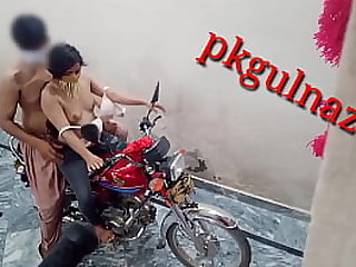 fellow-man plus wet-nurse having sex upstairs bike