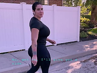 Latina gets their way fogged up fuckbox finger-tickled with the addition of fucked after jogging