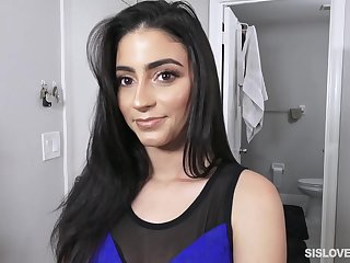 Simmering brunette teenager young lady Jasmine Vega gets rammed away from her step confrere increased by she genuinely loves rolling in money