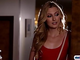 Tick passenger home late everlastingly say no to bosomy stepmom determines she spine dread a lesbian.The stepdaughter acquire titsucked licks acquire under one's mummy twat with an increment of facesits say no to